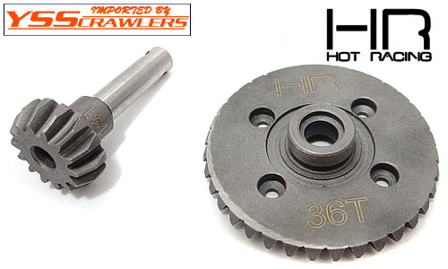 Hot Racing 36T/14T Spiral Diff Bevel Gear set for SCX10, Wraith, Ridge Crest, EXO!