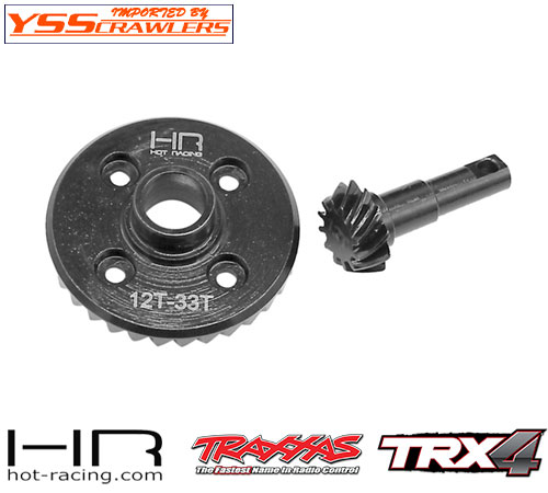 HR Steel Helical Diff Ring/Pinion Overdrive (12/33T) for Traxxas TRX-4!