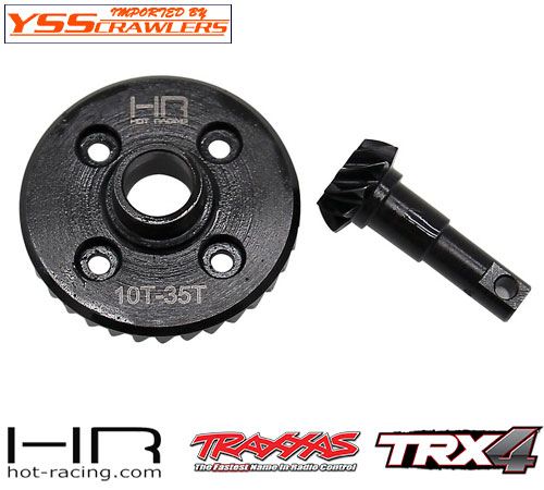 HR Steel Helical Diff Ring/Pinion Overdrive (10/35T) for Traxxas TRX-4!