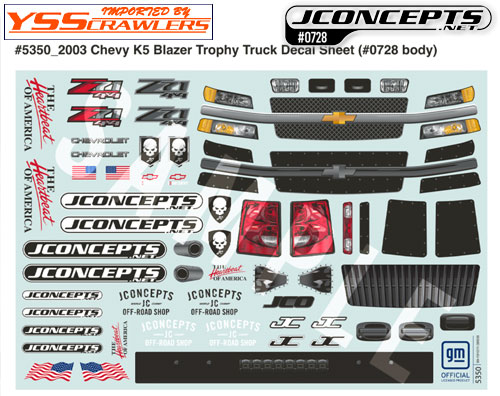 J Concepts 2003 Chevy K5 Blazer Pre-Runner Body