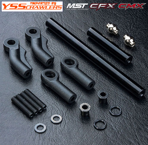 MST CMX Alum. Steering link (black)