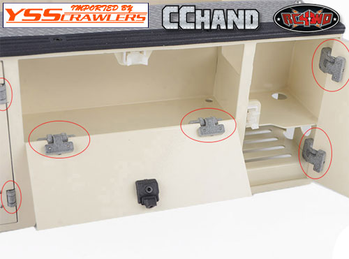 RC4WD Utility Bed Replacement Hinges for RC4WD Chevrolet K10 Scottsdale