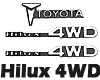 RC4WD 1/10 メタルエンブレムセット - TOYOTA - HILUX 4WD -