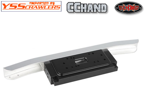 Classic Front Bumper with Lowered Winch Mount for Gelande Cruiser (Silver)