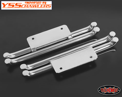 RC4WD Steel Tube Side Steps for Tamiya Hilux & Bruiser (Silver)