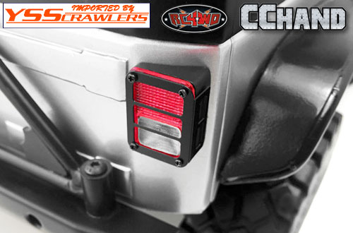RC4WD Colored Functional Rear Taillight w/Grid Frame for Axial SCX10 Jeep Wrangler!