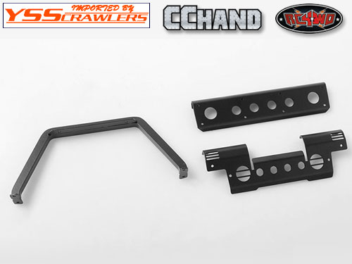 RC4WD Metal Front Bumper w/Stinger and Lights for Gelande II D90/D110