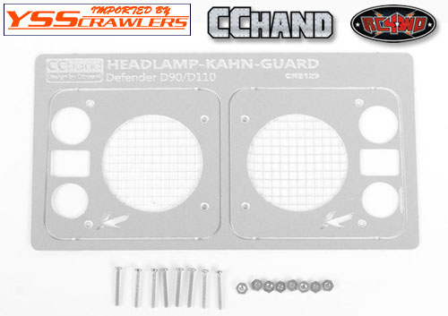 RC4WD Kahn Style Front Lamp Guard for D90/D110 Bodies (Black)!