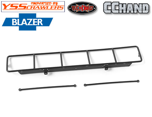 RC4WD Roof Rack, Rollbar, Light Bar Combo for RC4WD Chevy Blazer Body (Black)