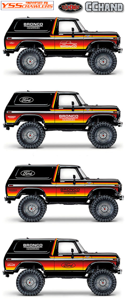 RC4WD Body Decals for Traxxas TRX-4 '79 Bronco Ranger XLT (Style A)