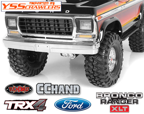 RC4WD Aluminum Front Bumper for Traxxas TRX-4 '79 Bronco Ranger XLT