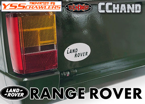RC4WD Rear Logo Decal for JS Scale 1/10 Range Rover Classic Body