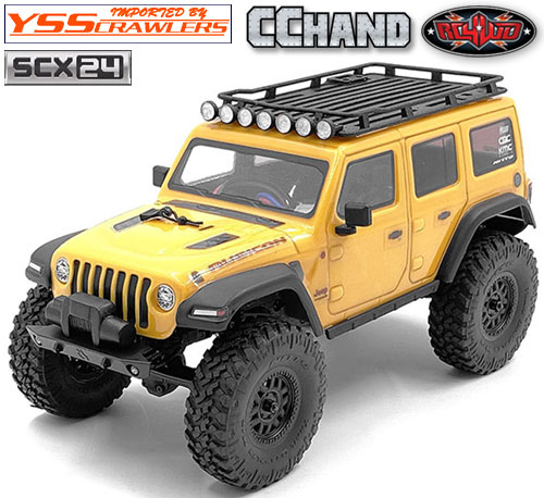 RC4WD Micro Series Roof Rack w/ Light Set and Ladder Axial SCX24 1/24 Jeep Wrangler RTR
