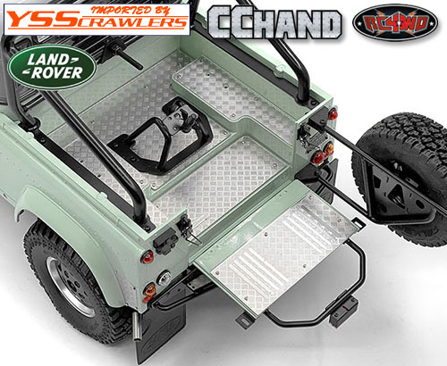 RC4WD Steel Diamond Tailgate Plate for RC4WD Gelande II 2015 Land Rover Defender D90 (Pick-Up)