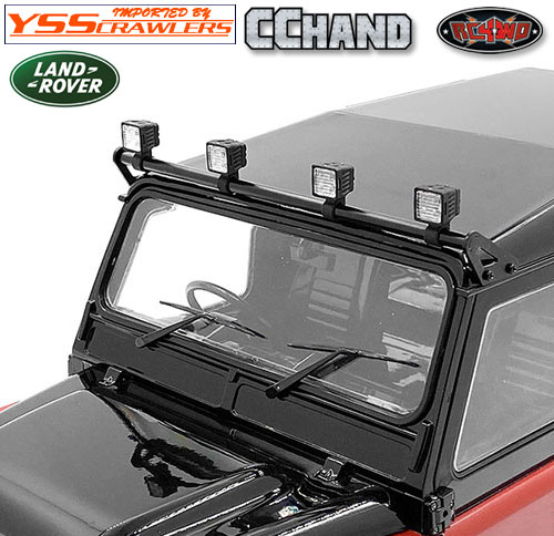 RC4WD Steel Roof Light Bar w/ Flood Lights for RC4WD Gelande II 2015 Land Rover Defender D90 (Pick-up/SUV)