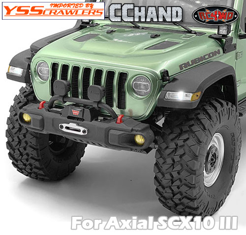 RC4WD Fender Flare Set W/ Lights + LED Lighting System for Axial 1/10 SCX 10 III Jeep JLU Wrangler