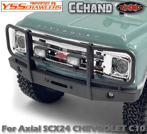 RC4WD Micro Series Tube Front Bumper w/ flood lights for Axial SCX24 1/24 1967 Chevrolet C10