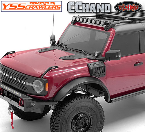 RC4WD Aピラー フロントライト アンテナ付 LED付 for TRX-4！[ブロンコ2021]