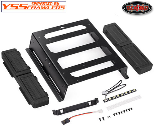 RC4WD Rear Bed Rack And Tool Box W/ Light Bar for Vanquish VS4-10 Phoenix