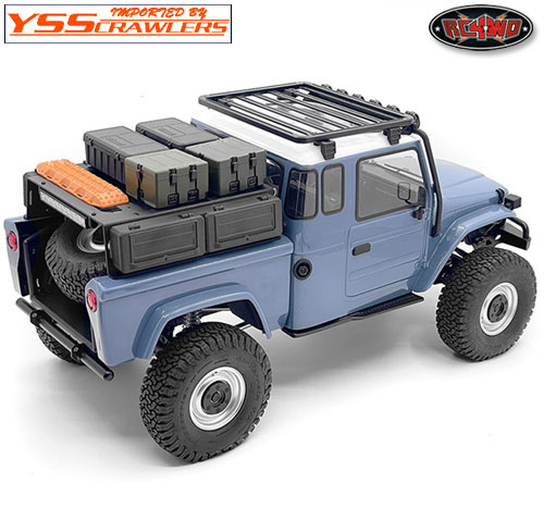 RC4WD Rear Bed Rack And Tool Box W/ Light Bar for Vanquish VS4-10 Phoenix