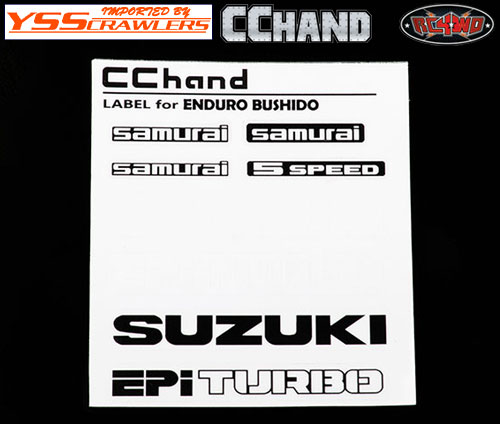 RC4WD Decal Sheet for Enduro Bushido