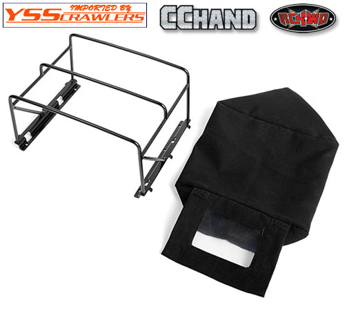 Steel Tube Bed Cage w/ Soft Top for RC4WD Gelande II 2015 Land Rover Defender D90 (Pick-Up) (Black)