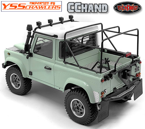 Steel Tube Bed Cage w/ Soft Top for RC4WD Gelande II 2015 Land Rover Defender D90 (Pick-Up) (Black)