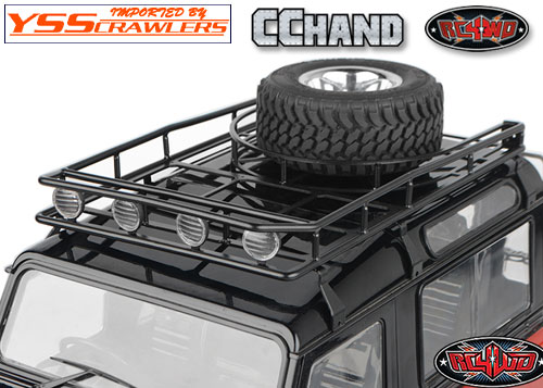 RC4WD ルーフラック タイヤマウント IPFライト付き for ゲレンデ2 ディフェンダーD90！