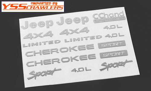 RC4WD Metal Emblem Set for Axial SCX10 XJ (Silver)