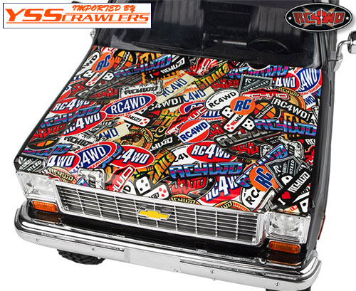 RC4WD Chevrolet Blazer and K10 Hood (Sticker Bomb)