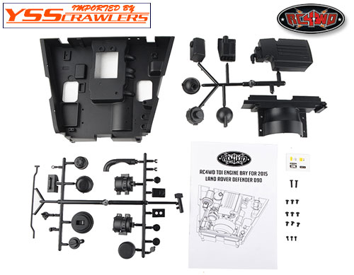 RC4WD TDI Engine Bay for 2015 Land Rover Defender D90