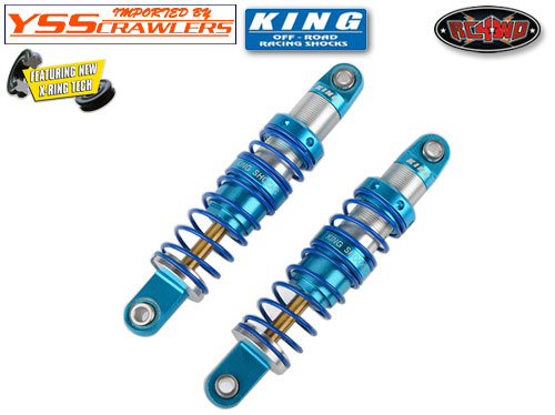 RC4WD King Off-Road Racing Shocks 70mm (Silver/Blue)