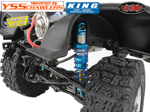 RC4WD King Off-Road Racing Shocks 70mm (Silver/Blue)