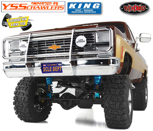 RC4WD King Off-Road Racing Shocks 70mm (Silver/Blue)