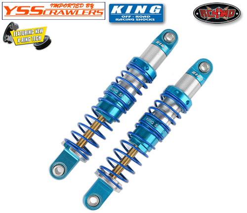 RC4WD King Off-Road Racing Shocks 80mm (Silver/Blue)
