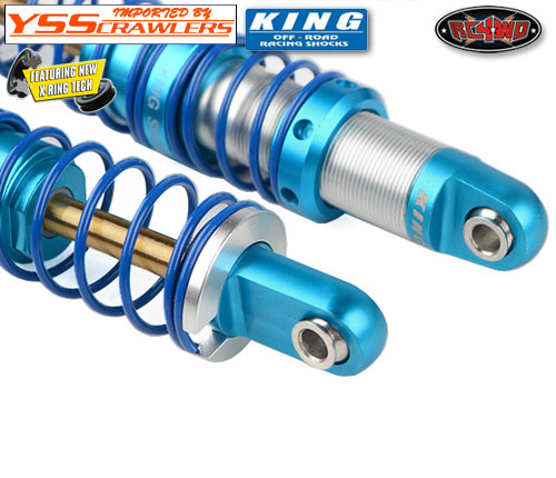 RC4WD King Off-Road Racing Shocks 80mm (Silver/Blue)