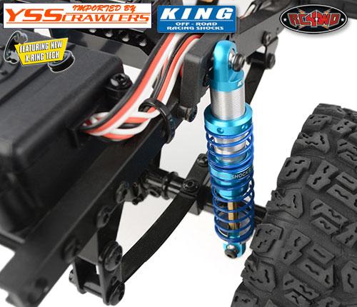 RC4WD King Off-Road Racing Shocks 80mm (Silver/Blue)