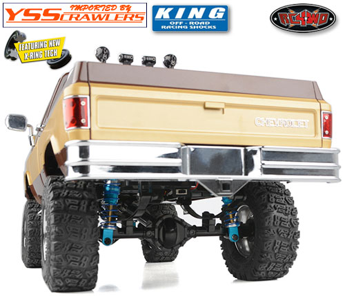 RC4WD King Off-Road Racing Shocks 80mm (Silver/Blue)