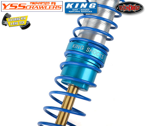 RC4WD King Off-Road Racing Shocks 100mm (Silver/Blue)