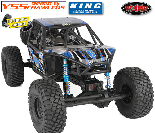 RC4WD King Off-Road Racing Shocks 100mm (Silver/Blue)