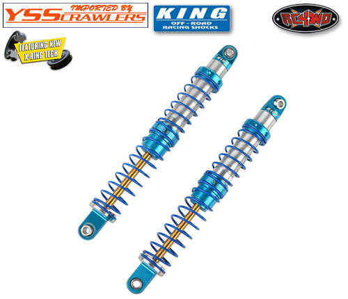 RC4WD King Off-Road Racing Shocks 110mm (Silver/Blue)