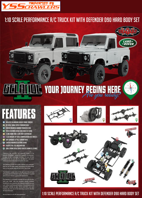 RC4WD Gelande II RTR w/Defender D90 Body