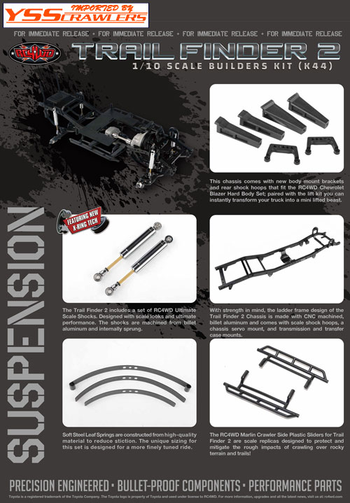 RC4WD Trail Finder 2 1/10 Scale Builders Kit (K44)