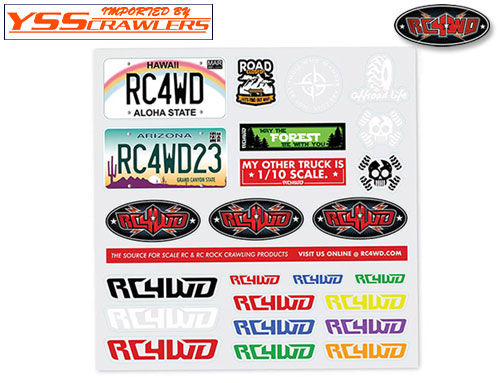 RC4WD Small Decal Sheet