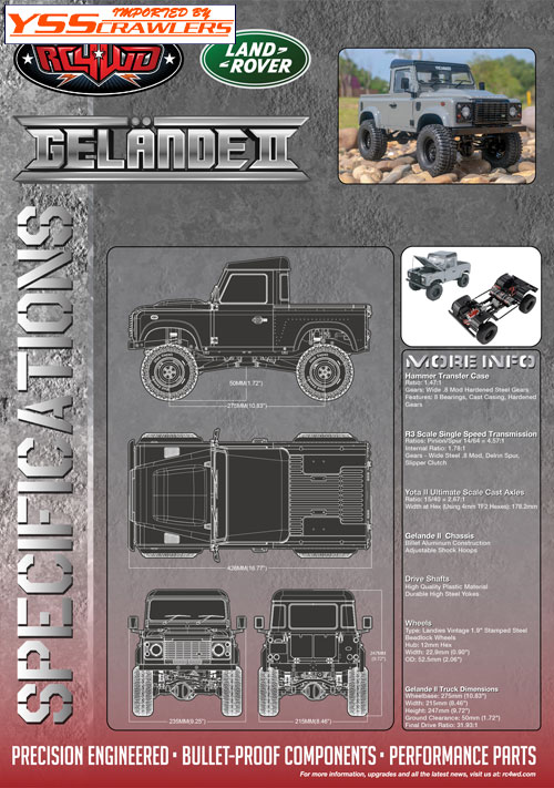 RC4WD Gelande II RTR w/Defender D90 Pickup
