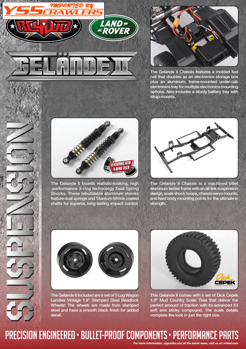 RC4WD Gelande II RTR w/Defender D90 Pickup