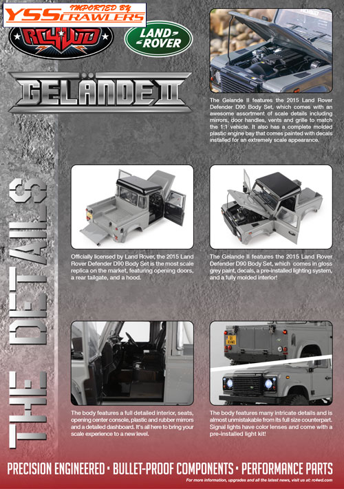 RC4WD Gelande II RTR w/Defender D90 Pickup