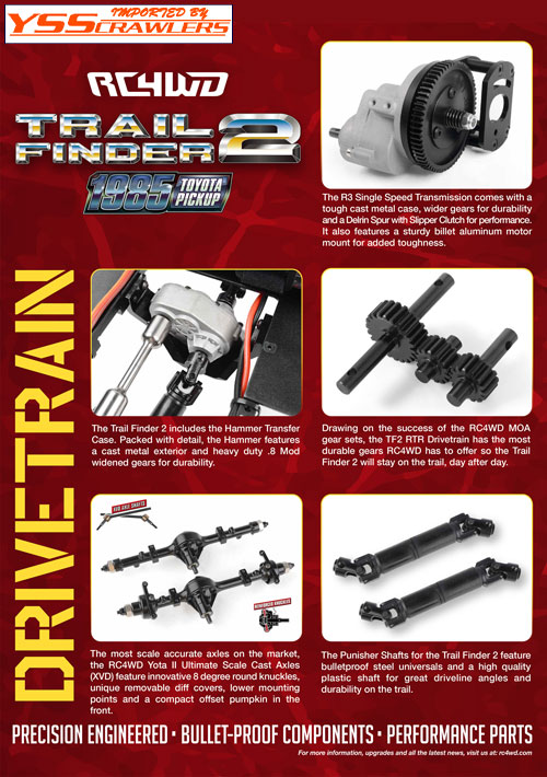 RC4WD Trail Finder 2 RTR w/1985 Toyota 4Runner Hard Body Set (Red)