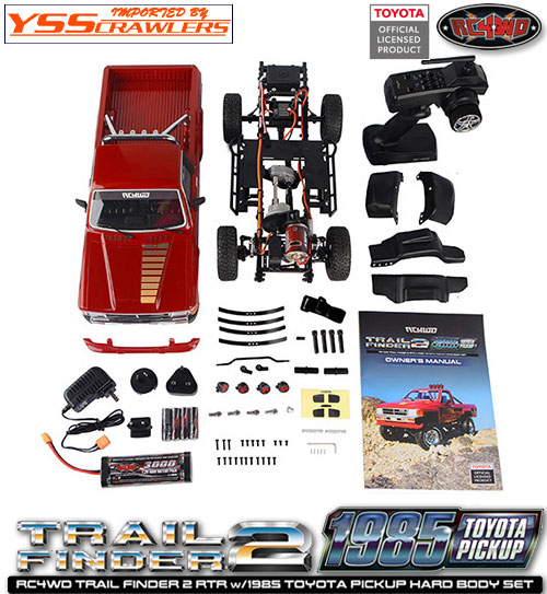 RC4WD Trail Finder 2 RTR w/1985 Toyota 4Runner Hard Body Set (Red)