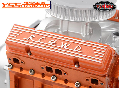 RC4WD アルミ バルブ カバー オレンジ for V8エンジン！[RC4WD-V8]